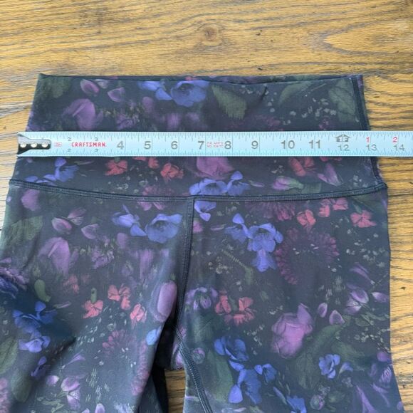Lululemon Wunder Under Hi Rise Black Floral - Picture 9 of 12
